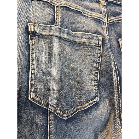 Daisy Y2K Cargo Industrial Grunge Edgy Women's Distressed Wide Leg Utility M - Picture 10 of 16